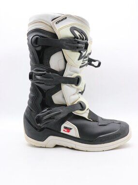 Alpinestars Youth Tech 3s Mens 7 Motocross Dirt Bike Offroad Boots Black/White